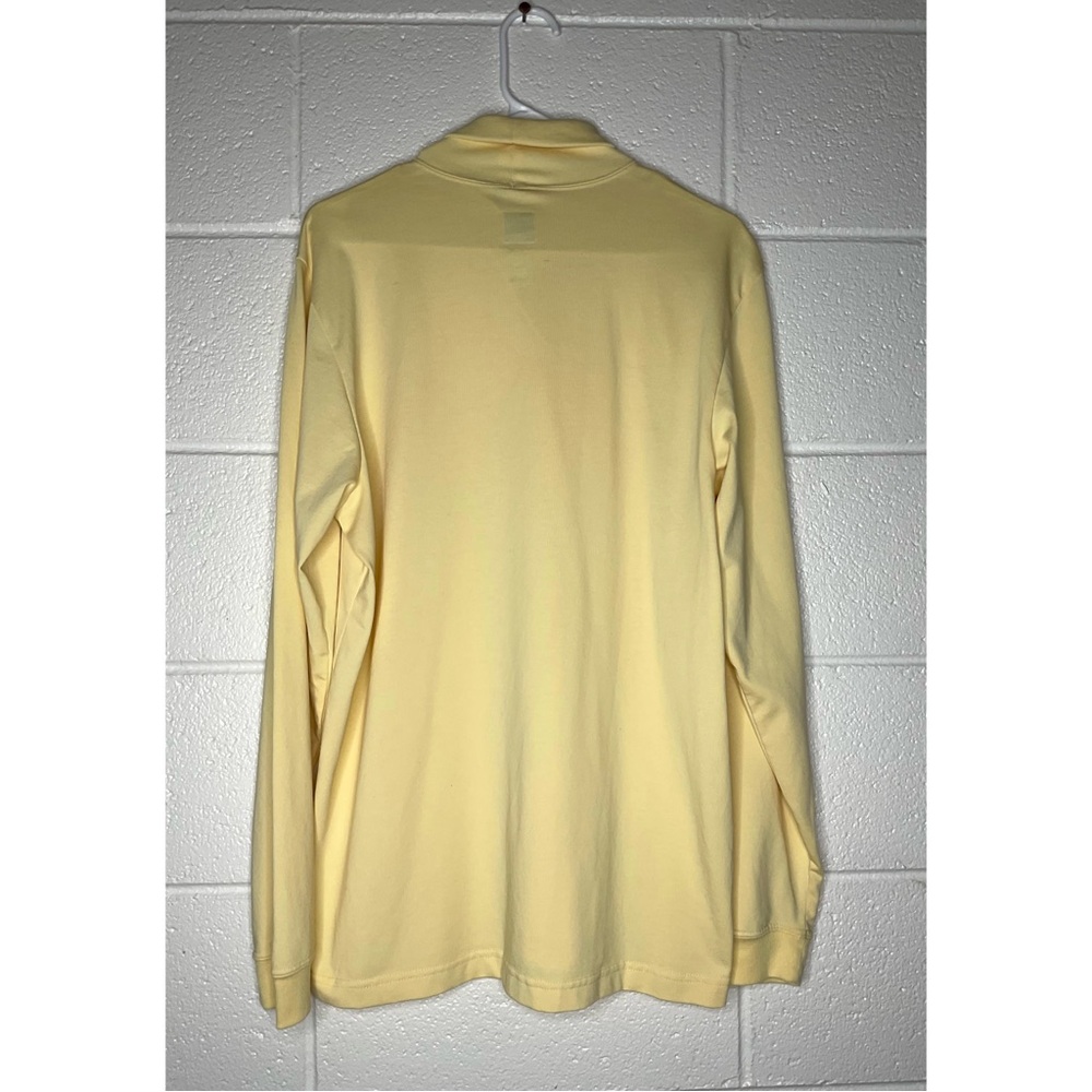 < Adidas Pastel Yellow Turtleneck With Purple Logo > - Picture 3 of 4